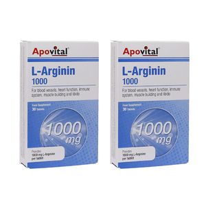 قرص ال آرژنین آپوویتال رآپوویتال   1000 میلی گرم 2 بسته 30 عددی
